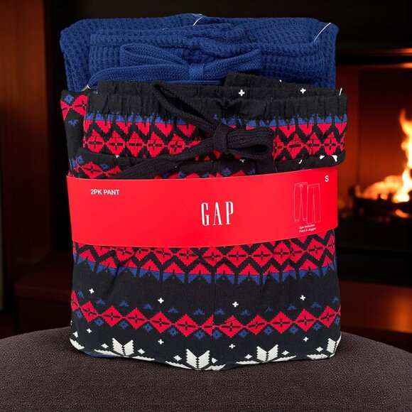 Gap Holiday Jogger Pant Set Small Cozy Winter Loungewear Gift Softcore - Picture 1 of 6